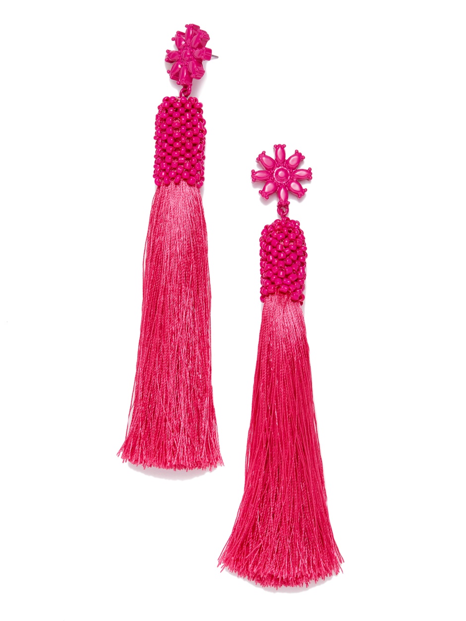 BaubaleBar Pink Ishigaki Tassel Earrings