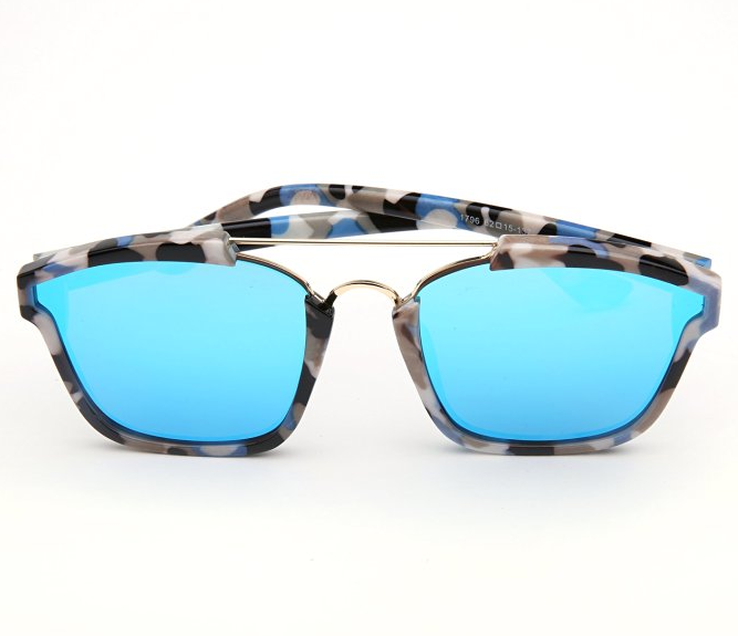Blue Mirrored Sunglasses 
