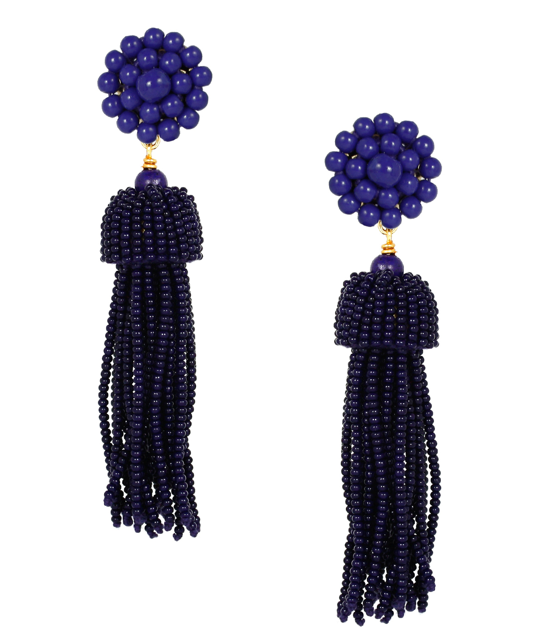 Lisi Lerch Navy Tassel Earrings