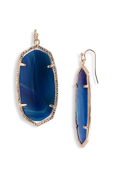 Kendra Scott Navy Danielle Earrings