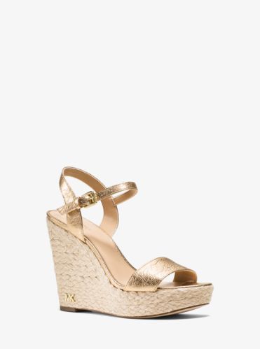 Michael Kors Gold Jill Wedges 